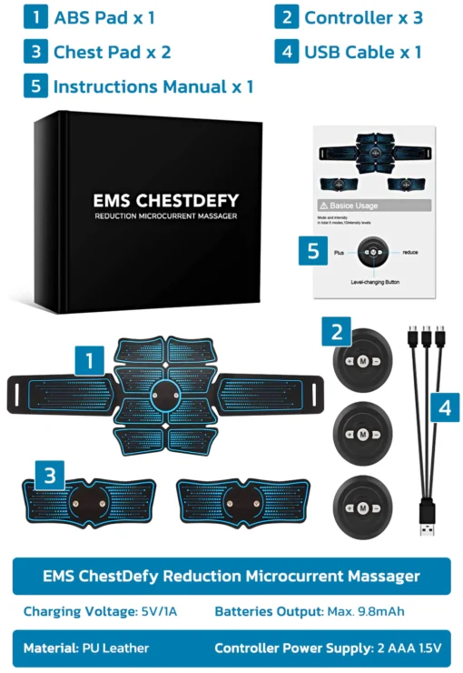 ChestDefy Microcurrent Massager