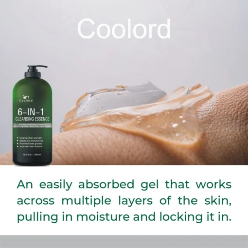 Coolord™ 6-in-1 Cleansing Essence (Shampoo, Conditioner, Cleanser, Moisturizing Water, Body Wash, Hand Sanitizer)