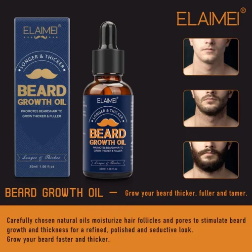 ELAIMEI™ Beard Growth Organic Care Oil - Image 7