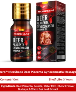 Furzero™ NiceShape Deer Placenta Gynecomastia Massage Oil