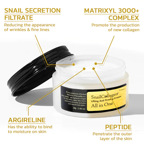 Humxf™ Snail Mucin Multi-Peptide Advanced Repair Cream - Wowelo - Your  Smart Online Shop