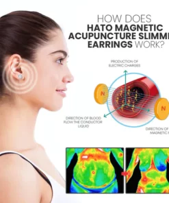 Konix Lymphatic Clip Detox Magnetic Therapy Earrings