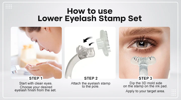 LIMETOW™ Lower Eyelash Stamp Set
