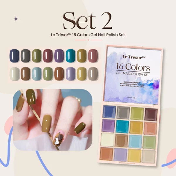 Le Trésor™ 16 Colors Gel Nail Polish Set