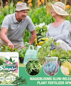 MagicBlooms Slow-Release Plant Fertilizer Spikes