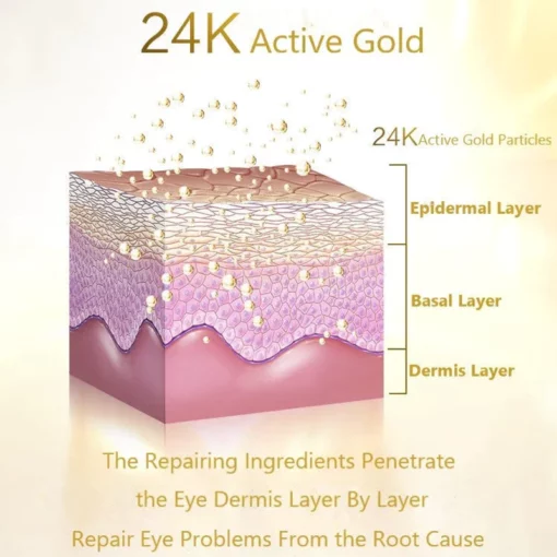 Oveallgo™ 24K Gold Snail Collagen Eye Mask - Image 4