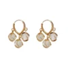 Pocofly™gold-plated opal Lymph earrings