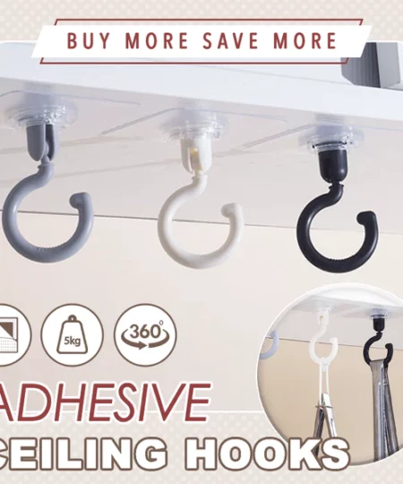 Powerful Adhesive Ceiling Hooks