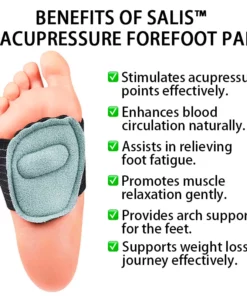 Salis™ Acupoint Magnetic Therapy Forefoot Pad for Weight Loss