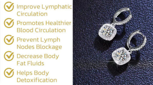 SparkleAura™lymphatic activity hoop earrings