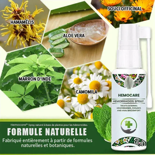 Spray d'herbes Hemocare™ pour les hémorroïdes- French