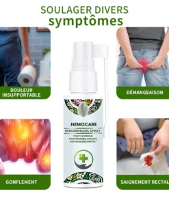 Spray d'herbes Hemocare™ pour les hémorroïdes- French