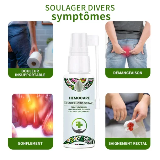 Spray d'herbes Hemocare™ pour les hémorroïdes- French