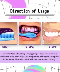 AngelSmile™ Color-Correcting Purple Mousse Toothpaste