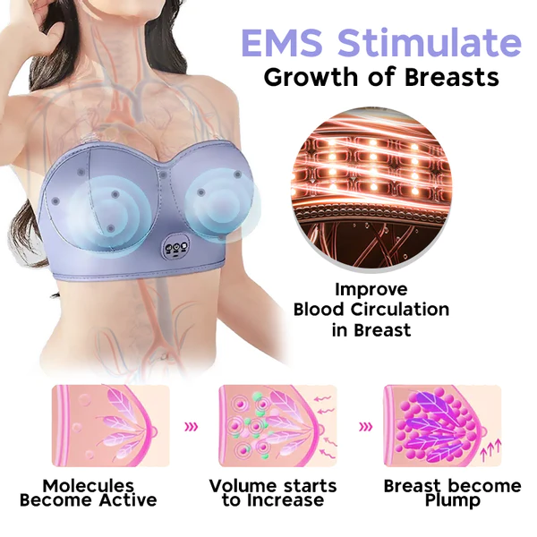 Electric Breast Bra,Electric Breast Massage Bra Vibration Bra Electric  Chest Bra Expertly Crafted 