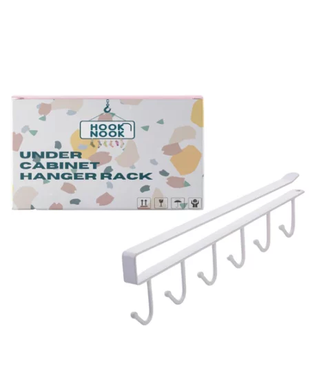 HookNook™ Under-Cabinet Hanger Rack