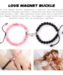 Ricpind LoveLink Harmony Magnetic Connection Bracelets for Couples