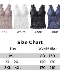 Xusym™ LymphVive Wireless Tank Top Lace Bra