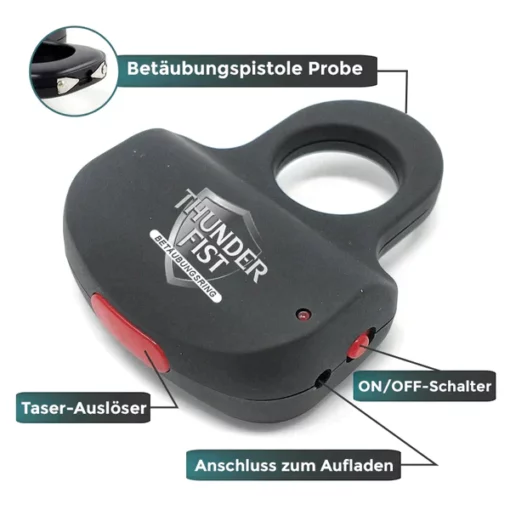 Fivfivgo™ ThunderFist 25.000.000 Volt Hochleistungs-Schockring