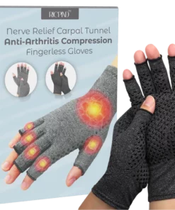 RICPIND NerveRelief Carpal Tunnel Anti-Arthritis Compression Fingerless Gloves