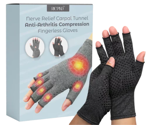 RICPIND NerveRelief Carpal Tunnel Anti-Arthritis Compression Fingerless Gloves