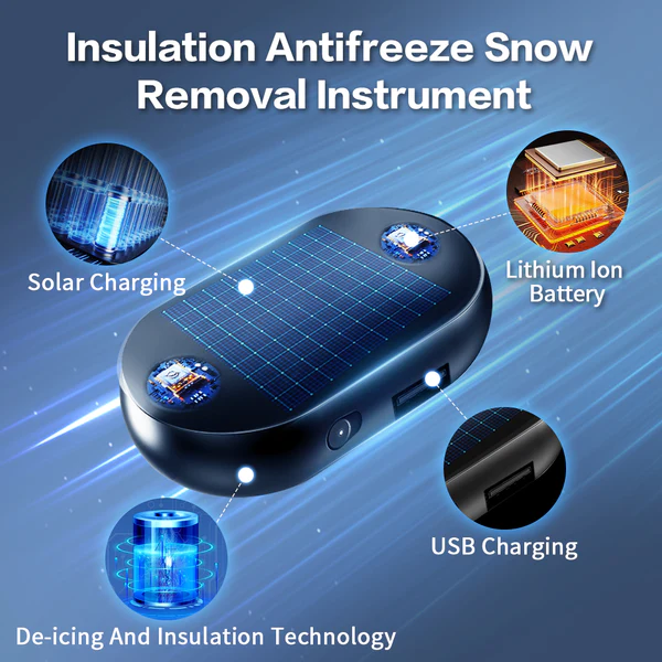 Solar Driven Electromagnetic Molecular Antifreeze Car Defroster