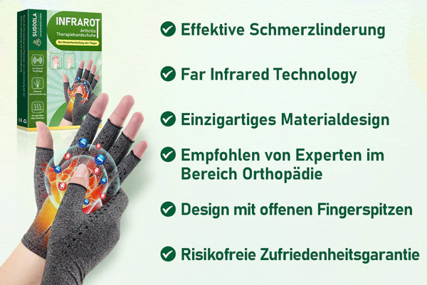 Sugoola™ Fern-Infrarot-Titan-Ionen-Arthritis-Therapie Wärme-Kompressionshandschuhe