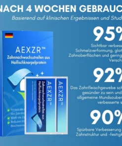 AEXZR™ Zahnnachwuchsstreifen aus Haifischknorpelprotein