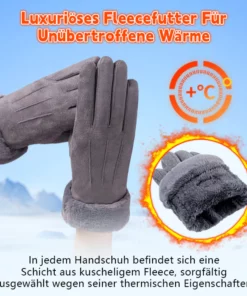 Biancat™ Damen Winter Wolle-gefütterte Warme Wildlederhandschuhe