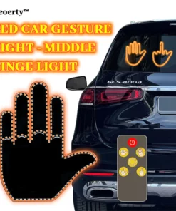 Ceoerty™ LED Car Gesture Light - Middle Finger Light