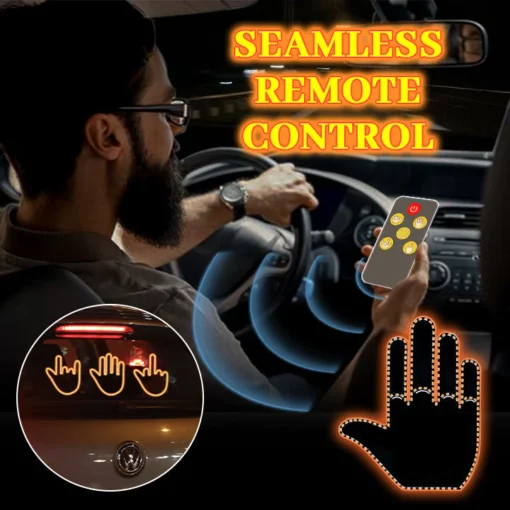 Ceoerty™ LED Car Gesture Light - Middle Finger Light