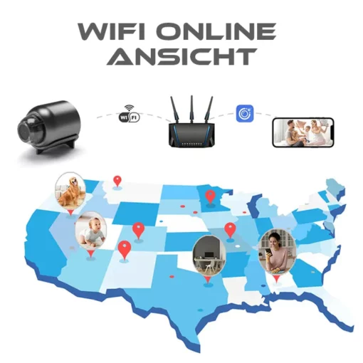 Fivfivgo™ 1080P HD Nachtsicht Mini WIFI Kamera