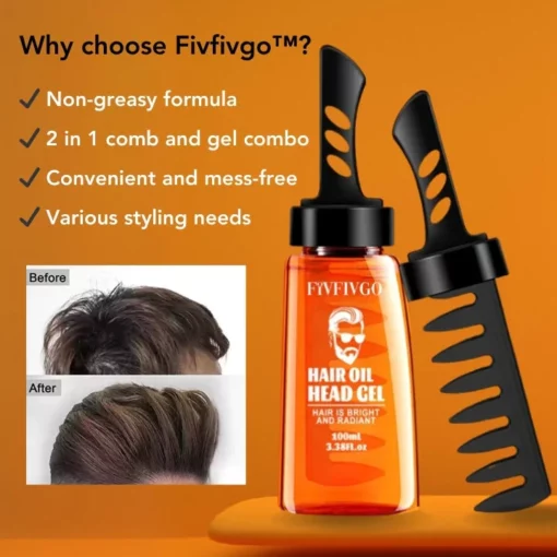 Fivfivgo™ Haarstylingkamm mit Gel