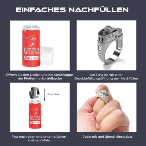 Fivfivgo™ Pfefferspray Überlebensring