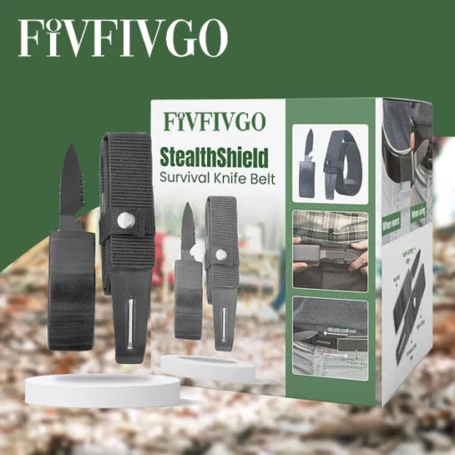 Fivfivgo™ StealthShield Survival Knife Belt