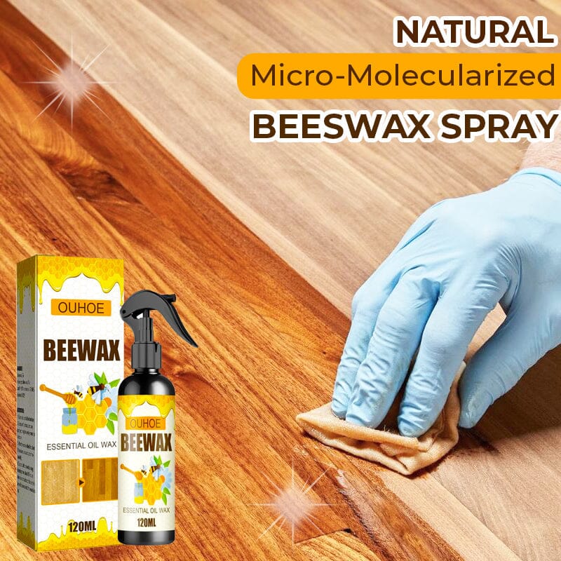 1-5X Natural Micro-Molecularized Beeswax Spray ,Furniture Polish Cleaner  120ml