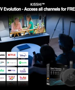 KISSHI™ Smart TV Evolution Free Access to 9000+ Channels