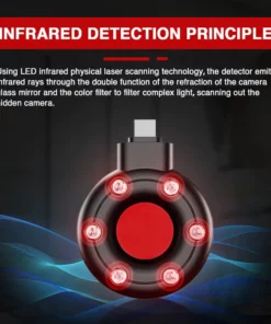 Kisshi™ Portable Infrared Anti-Camera Detector