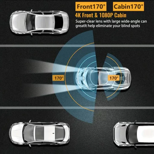 Lyseemin™ Triple Lens 170° Wide Angle Coverage Car Camera