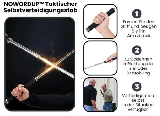 NOWORDUP™ Selbstverteidigung Taktischer Stab