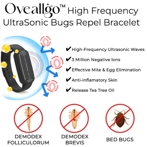 Oveallgo™ High Frequency UltraSonic Bugs Repel Bracelet