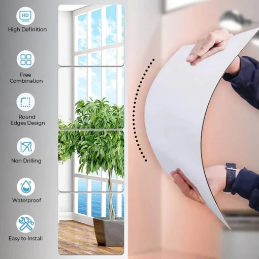 Oveallgo™ Self-Adhesive Acrylic Mirror