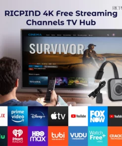 RICPIND 4K Free Streaming Channels TV Hub