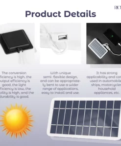 RICPIND Solar Boost Charging Panel