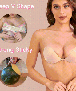 Women Cloud Shape Sticky Adhesive Front Closure Strapless Push up