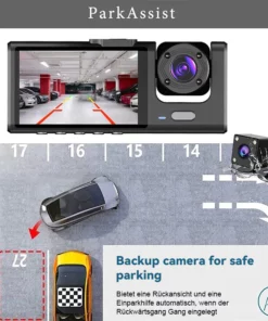 Seurico™ Drei-Kanal Dash Cam mit IR Nachtsicht und G-Sensor