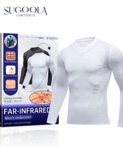 Sugoola™ Far-Infrared Tourmaline Therapy Gynecomastia Mens Undershirt-T