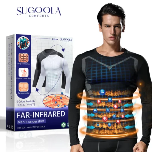 Sugoola™ Far-Infrared Tourmaline Therapy Gynecomastia Mens Undershirt