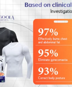 Sugoola™ Far-Infrared Tourmaline Therapy Gynecomastia Mens Undershirt