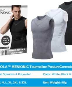 Sugoola™ MENIONIC Tourmaline PostureCorrector Vest